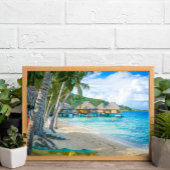Bora Bora Pacific Islands Overwater Bungalows Poster