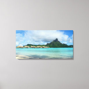 Bora Bora panorama afdruk Canvas Afdruk