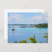 Bora Bora Paradise, Overwater Bungalow Dromen Briefkaart (Voorkant / Achterkant)