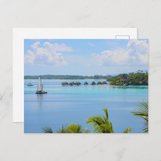 Bora Bora Paradise, Overwater Bungalow Dromen Briefkaart (Voorkant / Achterkant)