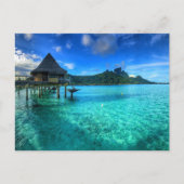 Bora Bora Paradise, Overwater Bungalow Dromen Briefkaart (Voorkant)
