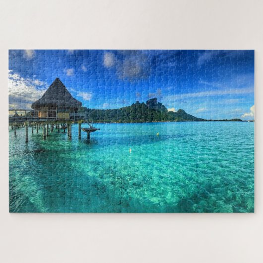 Bora Bora Paradise, Overwater Bungalow Dromen Legpuzzel (Horizontaal)