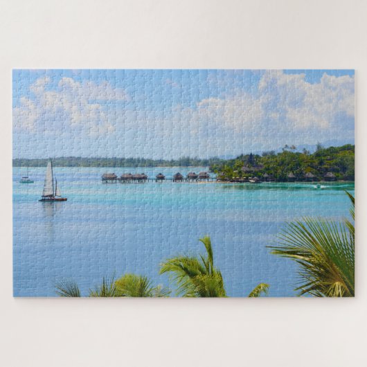 Bora Bora Paradise, Overwater Bungalow Dromen Legpuzzel (Horizontaal)