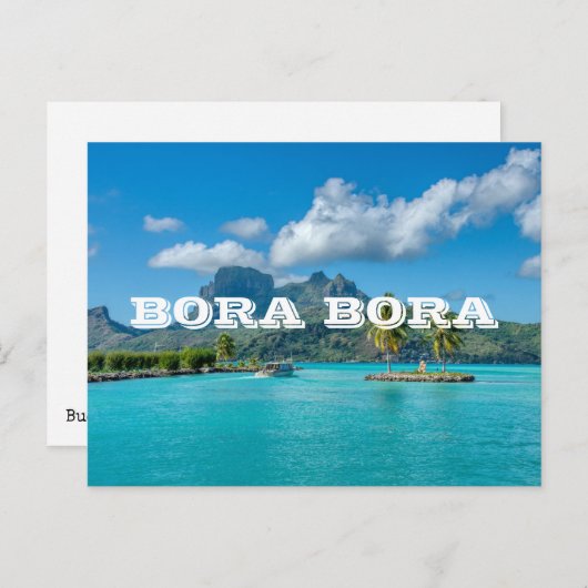 Bora Bora Polynesia Tropical Island Briefkaart (Voorkant / Achterkant)