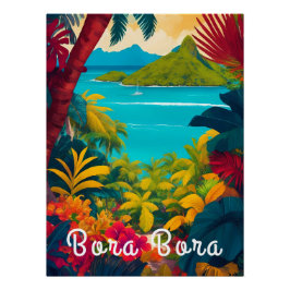 Bora Bora Polynesië Reisposter Perfect Poster