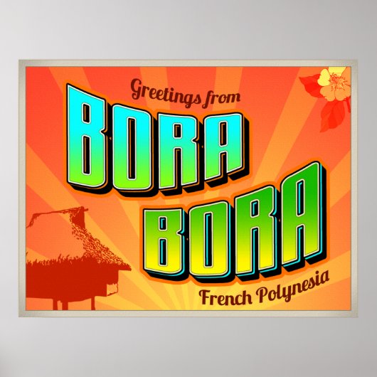 BORA BORA poster (Voorkant)