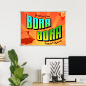 BORA BORA poster (Thuiskantoor)