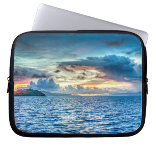 Bora Bora prachtige zonsondergang Laptop Sleeve