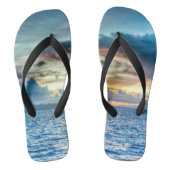 Bora Bora prachtige zonsondergang Teenslippers (Voetbed)