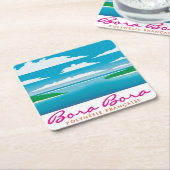 Bora Bora reef Kartonnen Onderzetters (Schuin)