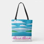 Bora Bora reef Tote Bag (Achterkant)