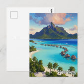 Bora Bora Reizen Briefkaart (Voorkant / Achterkant)