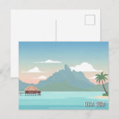 Bora Bora Reizen Briefkaart (Voorkant / Achterkant)