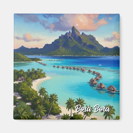 Bora Bora Reizen Magneet (Voorkant)