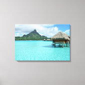 Bora Bora resort canvas print (Voorkant)