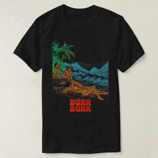 BORA BORA Retro Cult Classic Fan Art T-shirt (Design voorkant)
