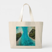 Bora Bora - route naar de oceaan Grote Tote Bag (Achterkant)