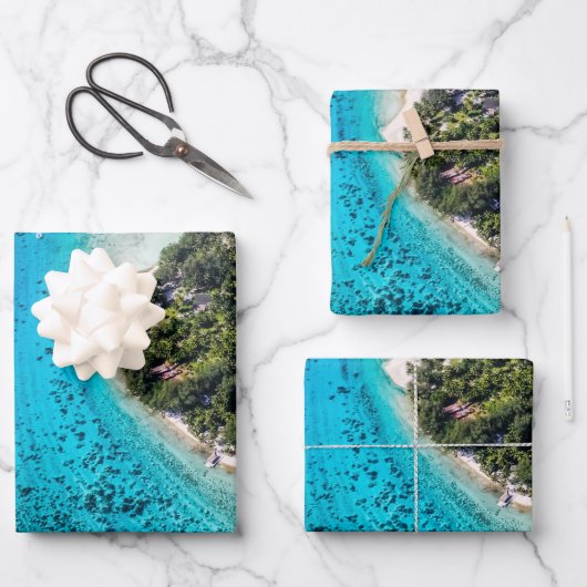 Bora Bora - route naar de oceaan Inpakpapier Vel (Voorkant)