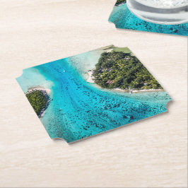 Bora Bora - route naar de oceaan Kartonnen Onderzetters