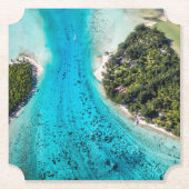 Bora Bora - route naar de oceaan Kartonnen Onderzetters (Voorkant)