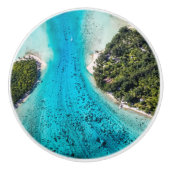 Bora Bora - route naar de oceaan Keramische Knop (Voorkant)