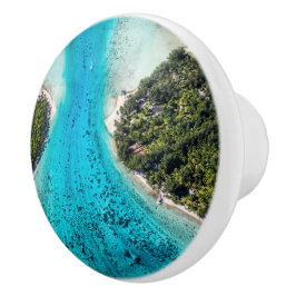 Bora Bora - route naar de oceaan Keramische Knop