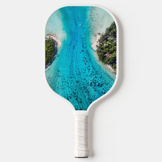 Bora Bora - route naar de oceaan Pickleball Paddle (Voorkant)