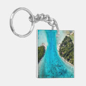 Bora Bora - route naar de oceaan Sleutelhanger (Voorkant Links)