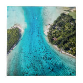 Bora Bora - route naar de oceaan Tegeltje (Voorkant)