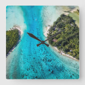 Bora Bora - route naar de oceaan Vierkante Klok (Voorkant)
