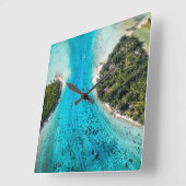 Bora Bora - route naar de oceaan Vierkante Klok (Hoek)