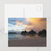 Bora Bora sunrise Briefkaart (Voorkant / Achterkant)