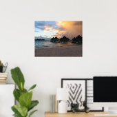 Bora Bora sunrise Poster (Thuiskantoor)