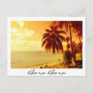 Bora Bora sunset briefkaart