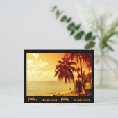 Bora Bora sunset briefkaart (Staand voorkant)