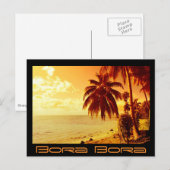 Bora Bora sunset briefkaart (Voorkant / Achterkant)