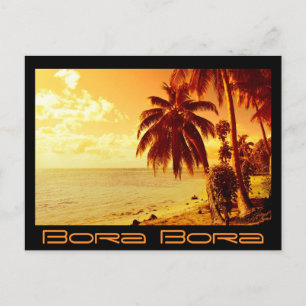 Bora Bora sunset briefkaart