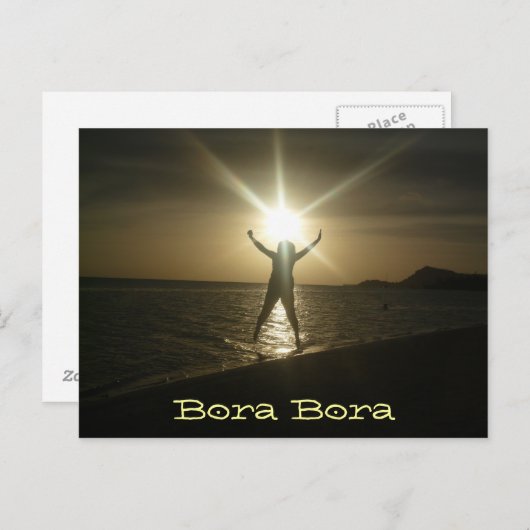 Bora Bora Sunset Briefkaart (Voorkant / Achterkant)