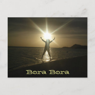 Bora Bora Sunset Briefkaart