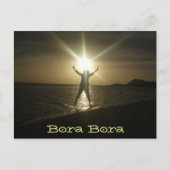 Bora Bora Sunset Briefkaart (Voorkant)