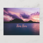 Bora Bora Suset Island Beach Briefkaart (Voorkant)