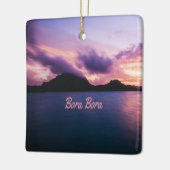 Bora Bora Suset Island Beach Keramisch Ornament (Links)