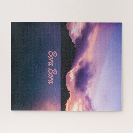 Bora Bora Suset Island Beach Legpuzzel (Horizontaal)