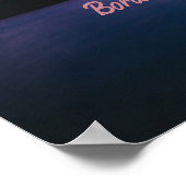 Bora Bora Suset Island Beach Poster (Hoek)