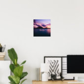Bora Bora Suset Island Beach Poster (Thuiskantoor)