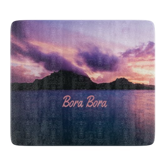 Bora Bora Suset Island Beach Snijplank (Voorkant)
