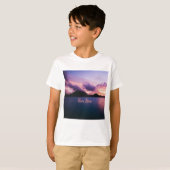Bora Bora Suset Island Beach T-shirt (Voorkant volledig)