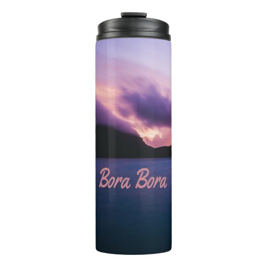 Bora Bora Suset Island Beach Thermosbeker (Voorkant)