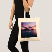 Bora Bora Suset Island Beach Tote Bag (Voorkant (product))
