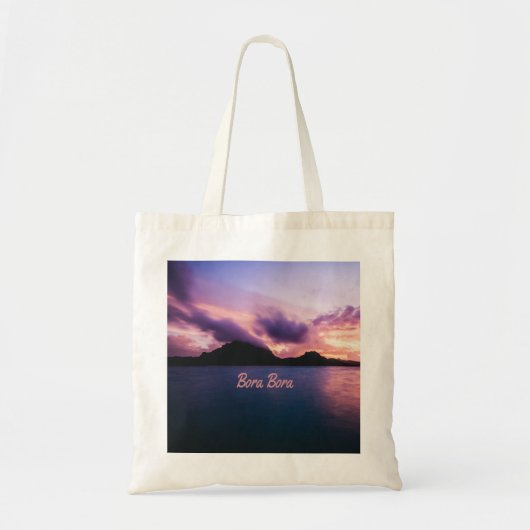 Bora Bora Suset Island Beach Tote Bag (Voorkant)